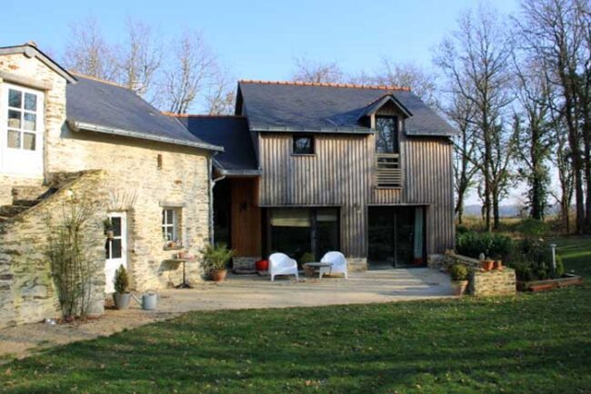 Extension en bardage bois - Nord de Nantes