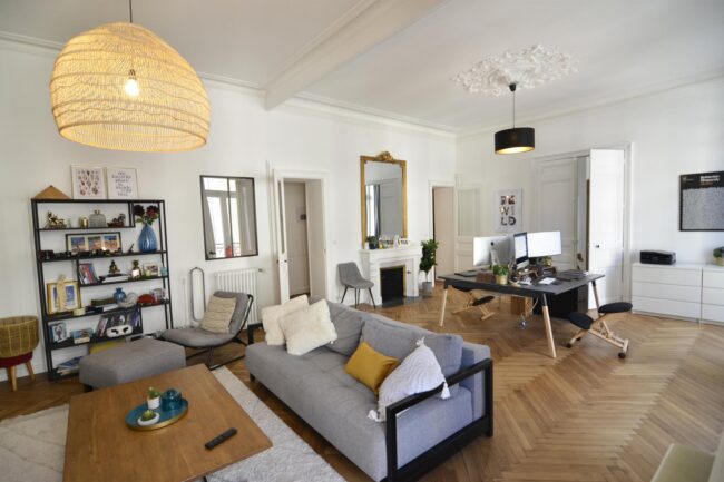 Double salon rénové - Nantes