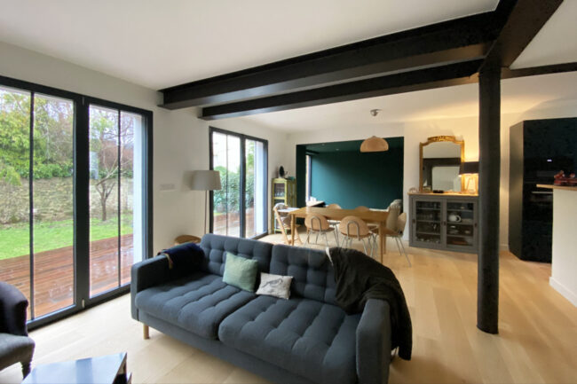 Pièce de vie - Extension rénovation maison Nantes 44